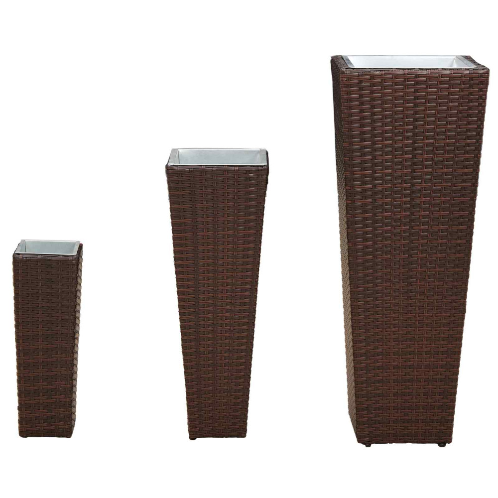 Produktbild för Utomhusset 3 pcs Metall