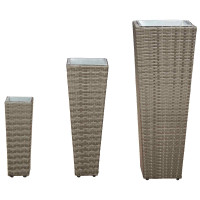 Produktbild för Utomhusset 3 pcs Metall