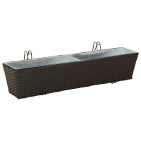 Produktbild för Räcke 2 pcs 80 x 17 x 17 cm Metall