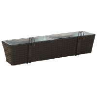 Produktbild för Räcke 2 pcs 80 x 17 x 17 cm Metall