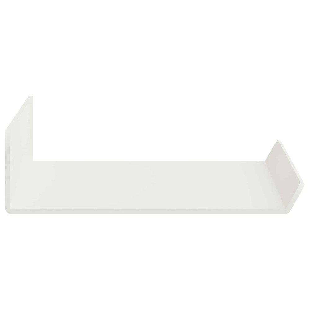 Produktbild för Flytande hylla Väggmonterad 3 pcs Vit 40 x 9 x 2,5 cm Stål