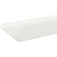 Produktbild för Flytande hylla Väggmonterad 3 pcs Vit 40 x 9 x 2,5 cm Stål