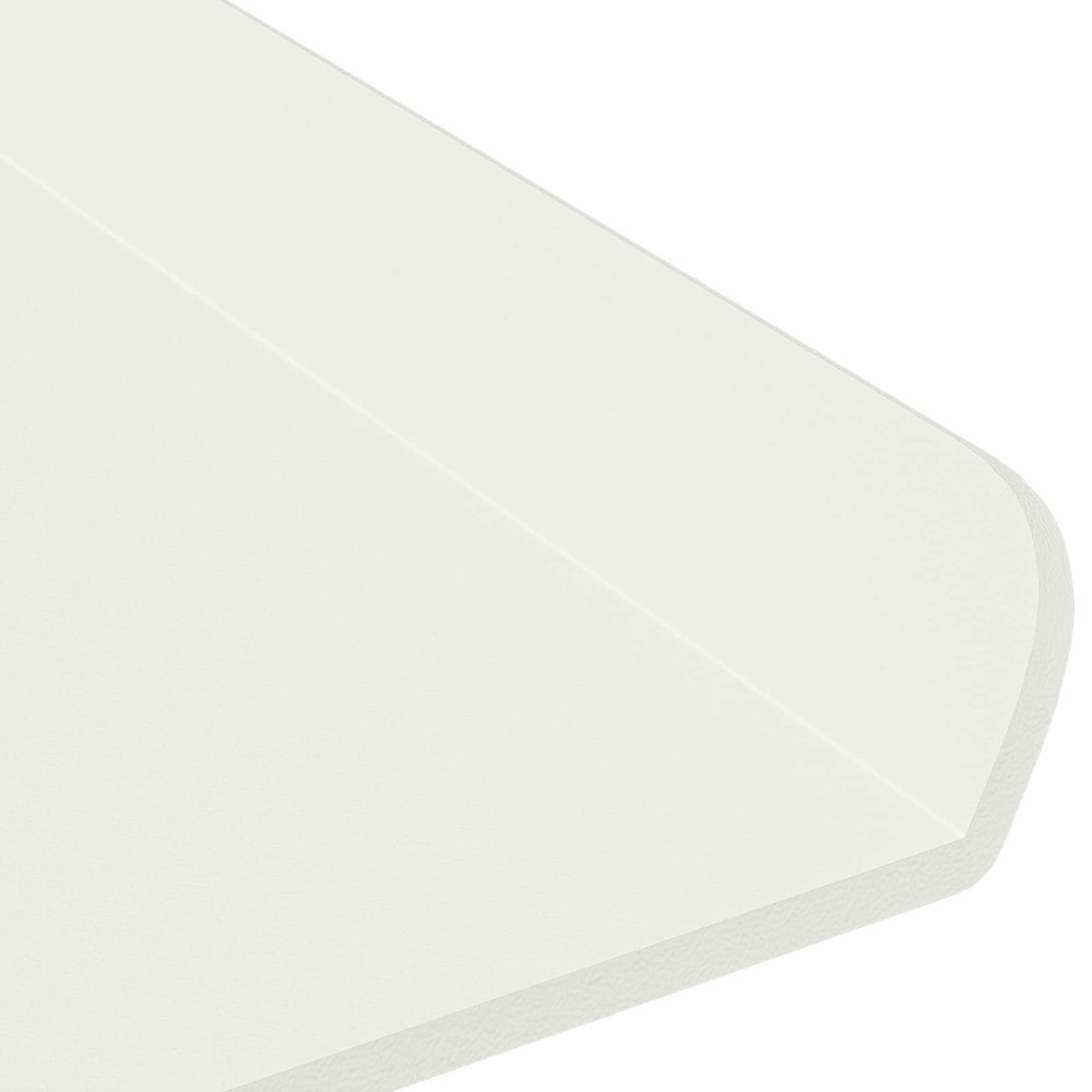 Produktbild för Flytande hylla Väggmonterad 3 pcs Vit 40 x 9 x 2,5 cm Stål
