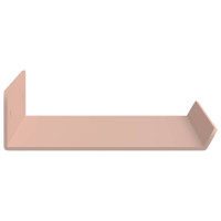 Produktbild för Flytande hylla Väggmonterad 2 pcs Rosa 30 x 9 x 2,5 cm Stål