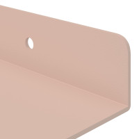 Produktbild för Flytande hylla Väggmonterad 2 pcs Rosa 30 x 9 x 2,5 cm Stål