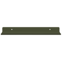 Produktbild för Flytande hylla Väggmonterad 2 pcs Olivgrön 30 x 9 x 2,5 cm Stål