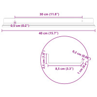 Produktbild för Flytande hylla 2 pcs Antracit 40 x 8,5 x 2,5 cm Stål