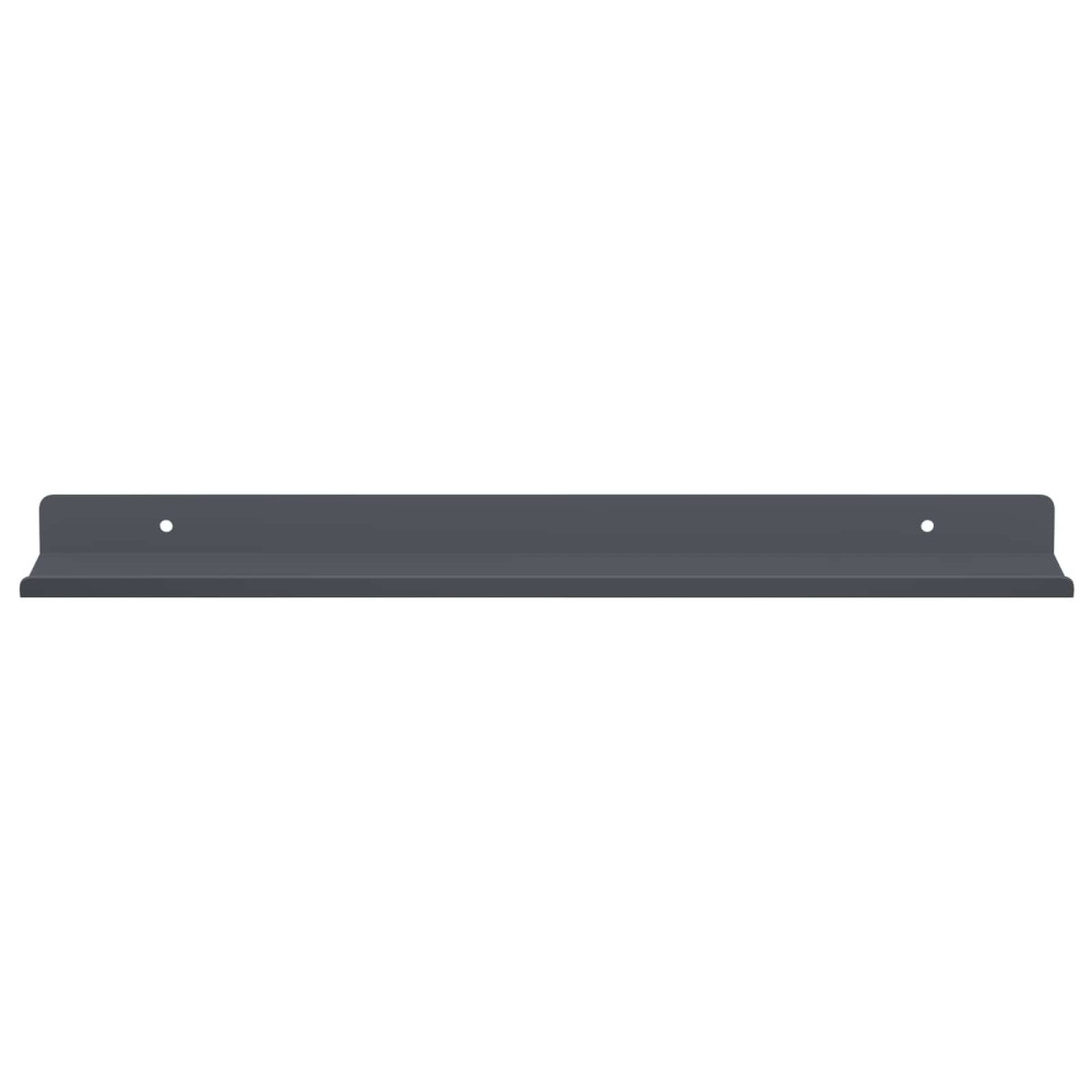 Produktbild för Flytande hylla 2 pcs Antracit 40 x 8,5 x 2,5 cm Stål