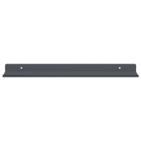 Produktbild för Flytande hylla 2 pcs Antracit 40 x 8,5 x 2,5 cm Stål