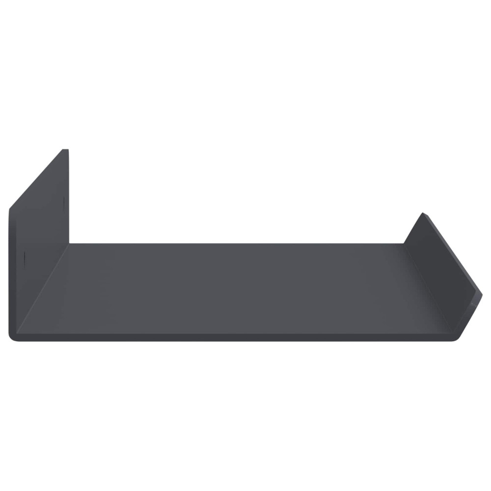 Produktbild för Flytande hylla 2 pcs Antracit 40 x 8,5 x 2,5 cm Stål