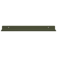Produktbild för Flytande hylla 2 pcs Olivgrön 40 x 8,5 x 2,5 cm Stål