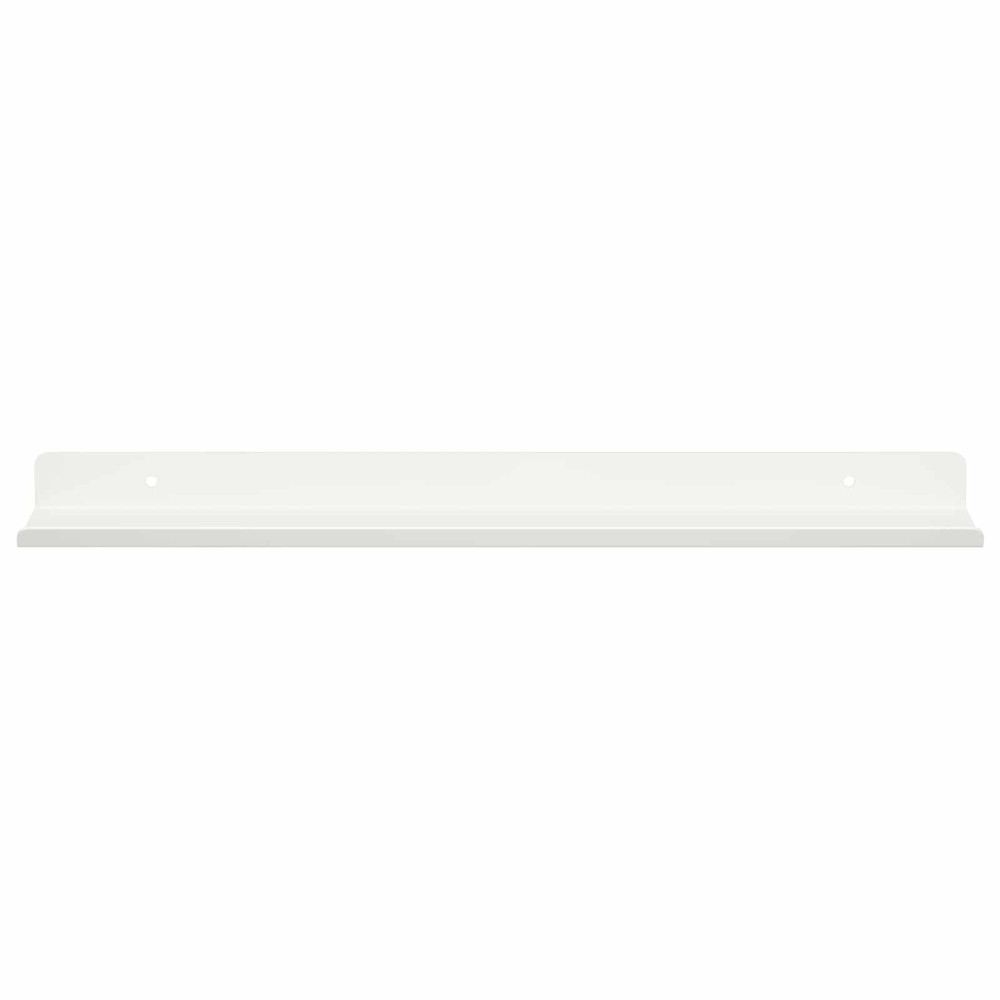 Produktbild för Flytande hylla Väggmonterad 4 pcs Vit 40 x 8,5 x 2,5 cm Stål