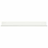 Produktbild för Flytande hylla Väggmonterad 4 pcs Vit 40 x 8,5 x 2,5 cm Stål