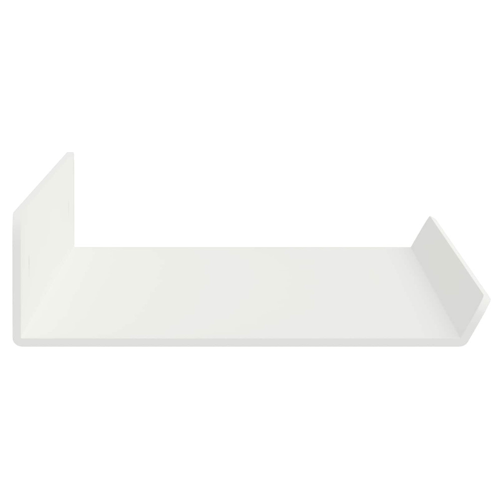 Produktbild för Flytande hylla Väggmonterad 4 pcs Vit 40 x 8,5 x 2,5 cm Stål