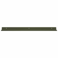 Produktbild för Flytande hylla 2 pcs Olivgrön 60 x 8,5 x 2,5 cm Stål