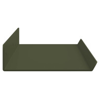Produktbild för Flytande hylla 2 pcs Olivgrön 60 x 8,5 x 2,5 cm Stål