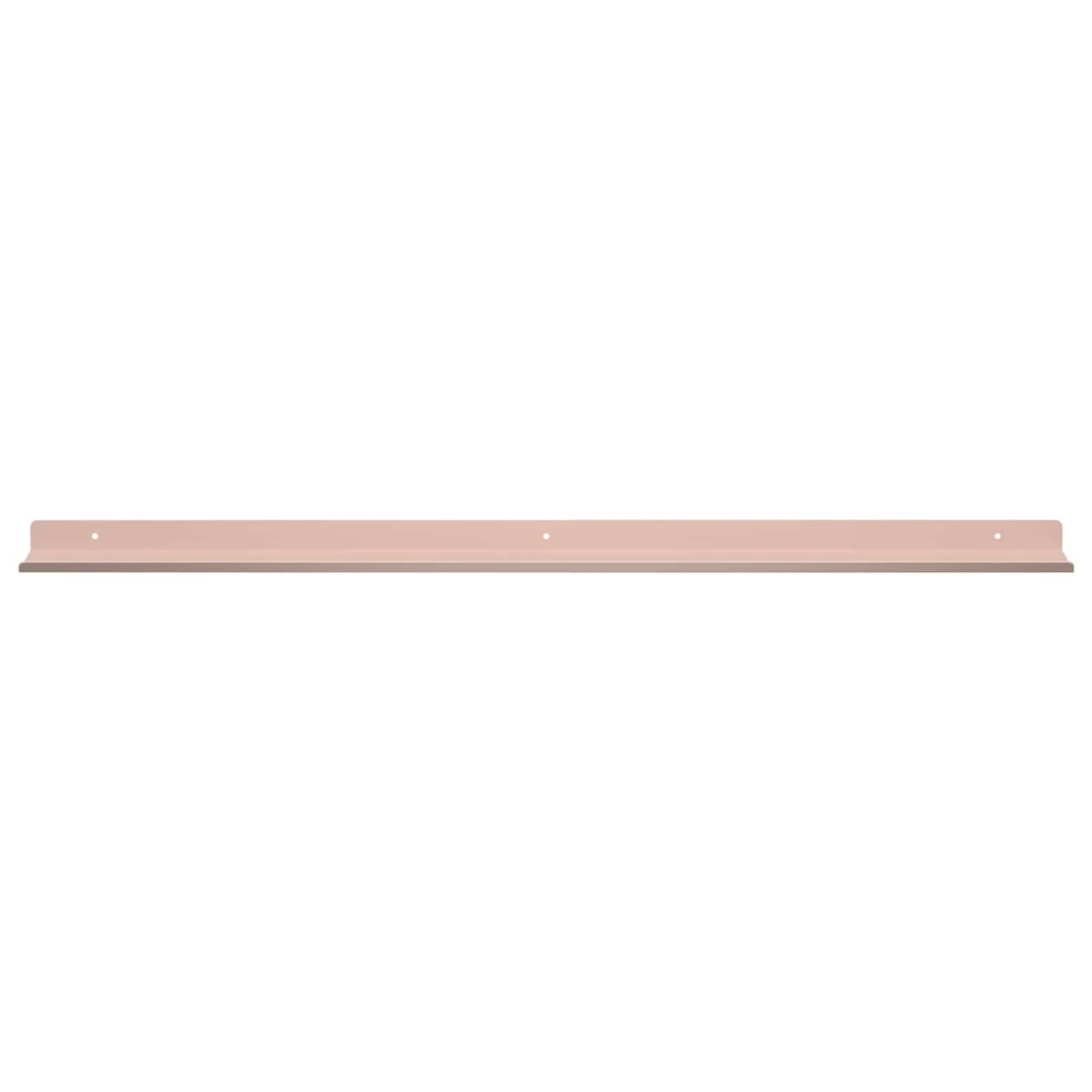 Produktbild för Flytande hylla Väggmonterad 4 pcs Rosa 80 x 9 x 2,5 cm Stål