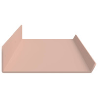 Produktbild för Flytande hylla Väggmonterad 4 pcs Rosa 80 x 9 x 2,5 cm Stål