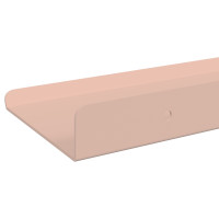 Produktbild för Flytande hylla Väggmonterad 4 pcs Rosa 80 x 9 x 2,5 cm Stål
