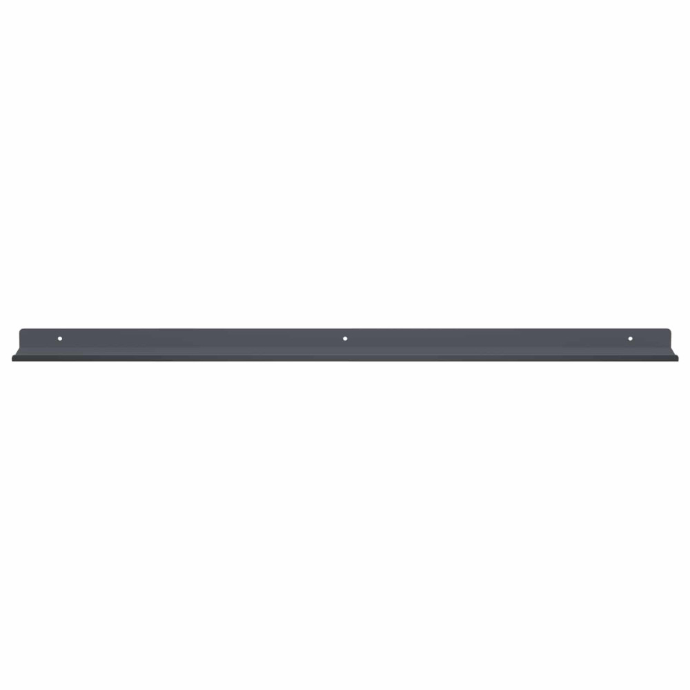Produktbild för Flytande hylla Väggmonterad 2 pcs Antracit 80 x 9 x 2,5 cm Stål