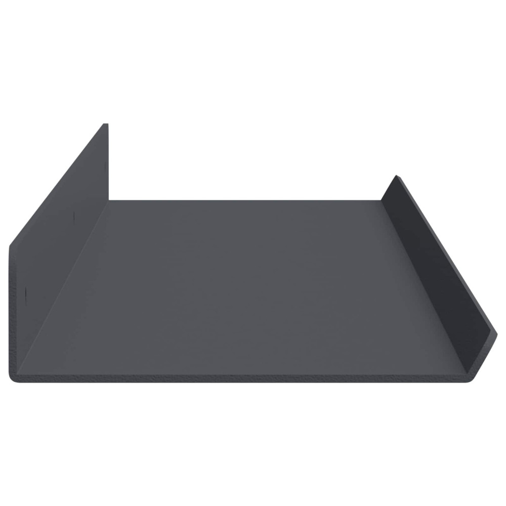 Produktbild för Flytande hylla Väggmonterad 4 pcs Antracit 80 x 9 x 2,5 cm Stål