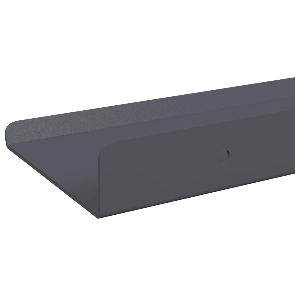 Produktbild för Flytande hylla Väggmonterad 4 pcs Antracit 80 x 9 x 2,5 cm Stål