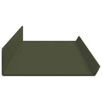 Produktbild för Flytande hylla Väggmonterad 4 pcs Olivgrön 80 x 9 x 2,5 cm Stål