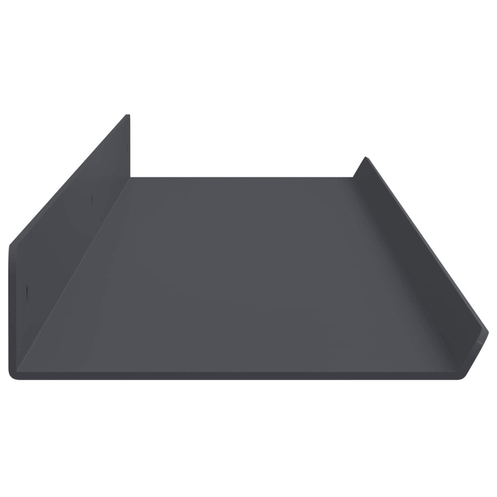 Produktbild för Flytande hylla 2 pcs Antracit 100 x 9 x 2,5 cm Stål