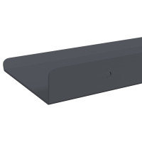 Produktbild för Flytande hylla 2 pcs Antracit 100 x 9 x 2,5 cm Stål