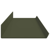 Produktbild för Flytande hylla 4 pcs Olivgrön 100 x 9 x 2,5 cm Stål