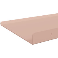 Produktbild för Flytande hylla Väggmonterad 4 pcs Rosa 30 x 18 x 2,5 cm Stål