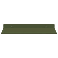 Produktbild för Flytande hylla 4 pcs Olivgrön 30 x 18 x 2,5 cm Stål