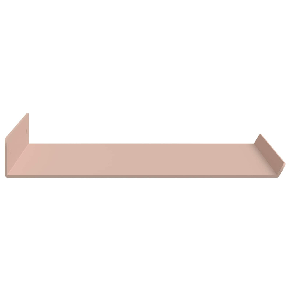 Produktbild för Flytande hylla Väggmonterad 4 pcs Rosa 40 x 18 x 2,5 cm Stål