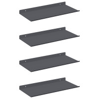 Produktbild för Flytande hylla 4 pcs Antracit 40 x 18 x 2,5 cm Stål