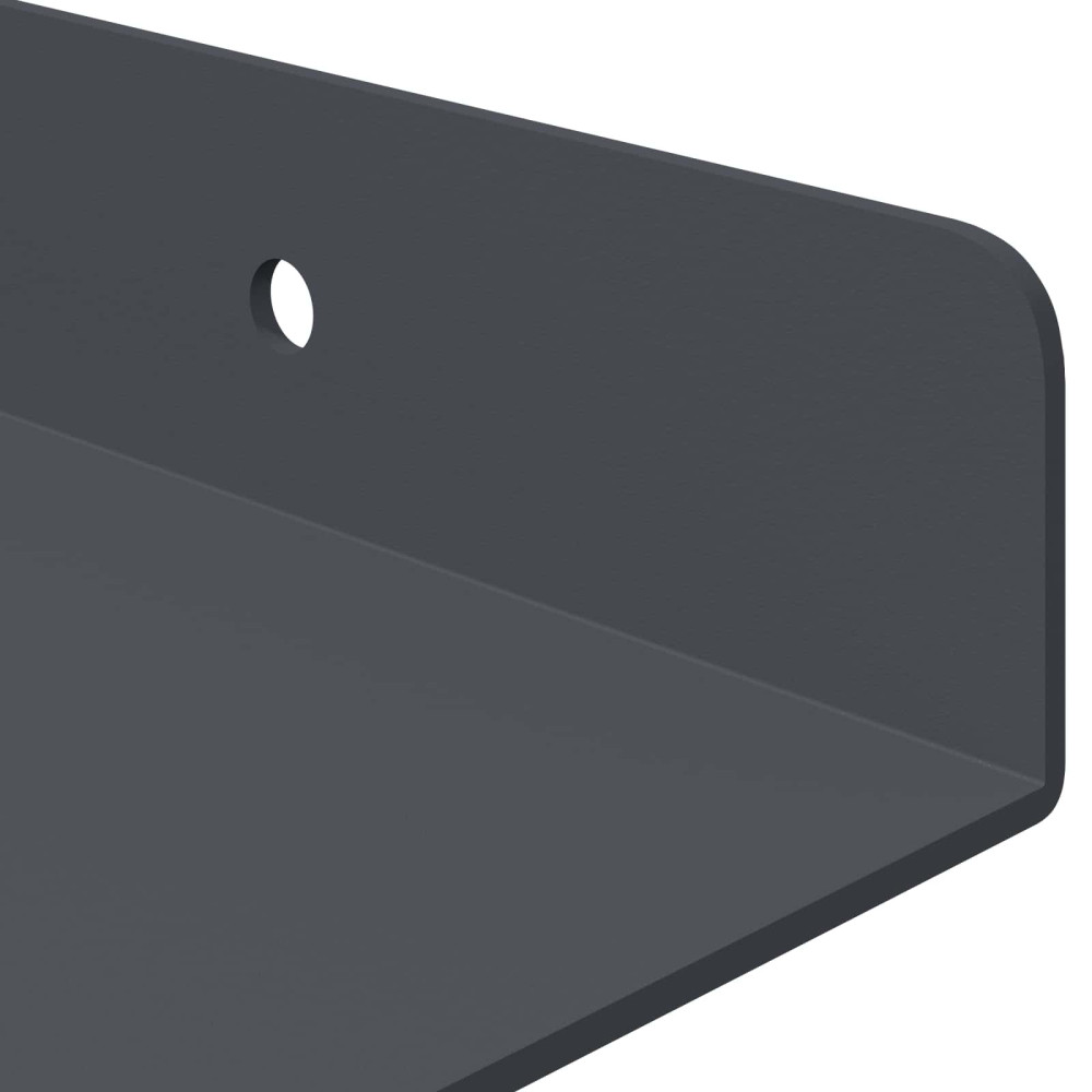 Produktbild för Flytande hylla 4 pcs Antracit 40 x 18 x 2,5 cm Stål
