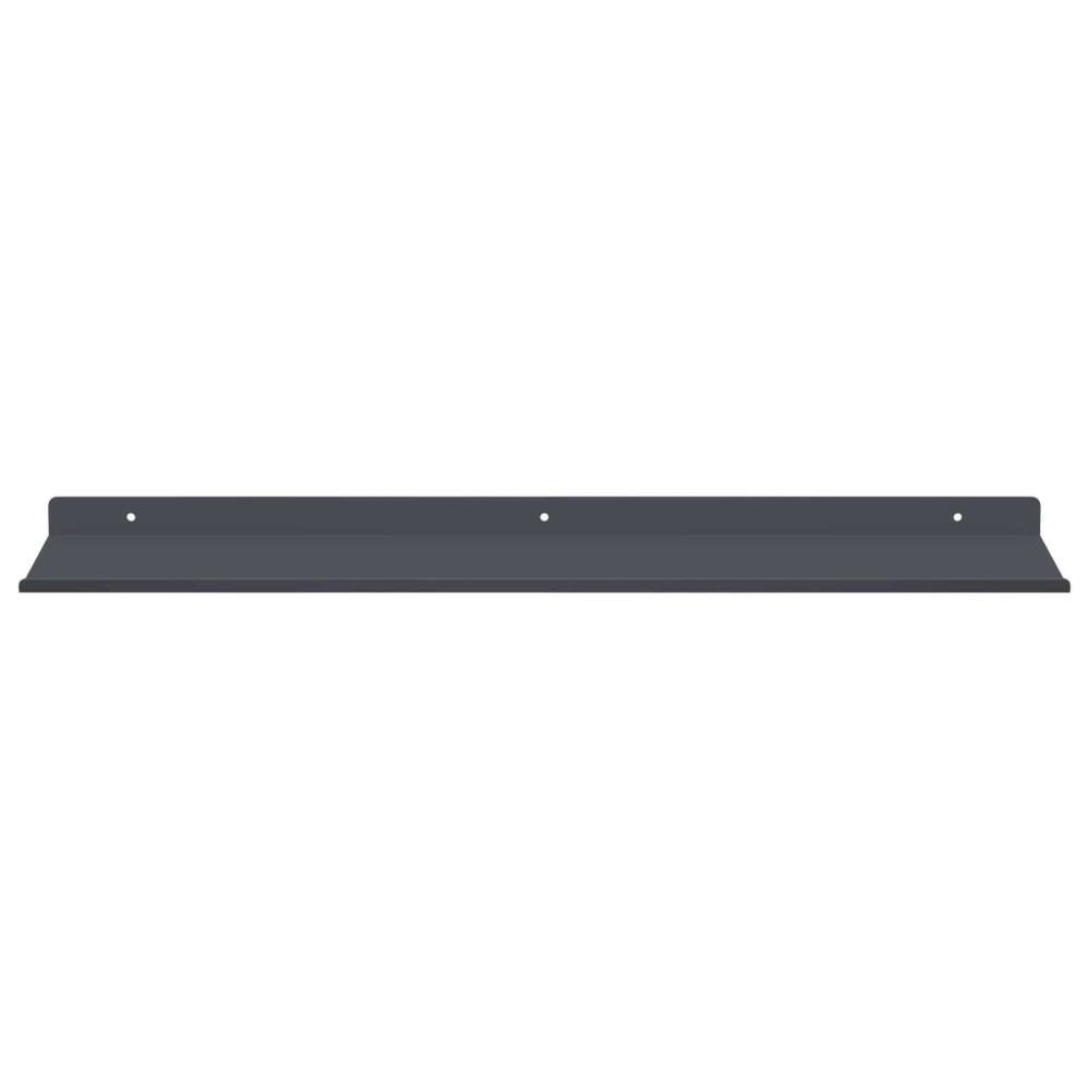 Produktbild för Flytande hylla 4 pcs Antracit 60 x 18 x 2,5 cm Stål
