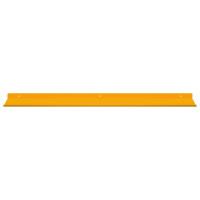 Produktbild för Flytande hylla 4 pcs Senapsgul 80 x 18 x 2,5 cm Stål