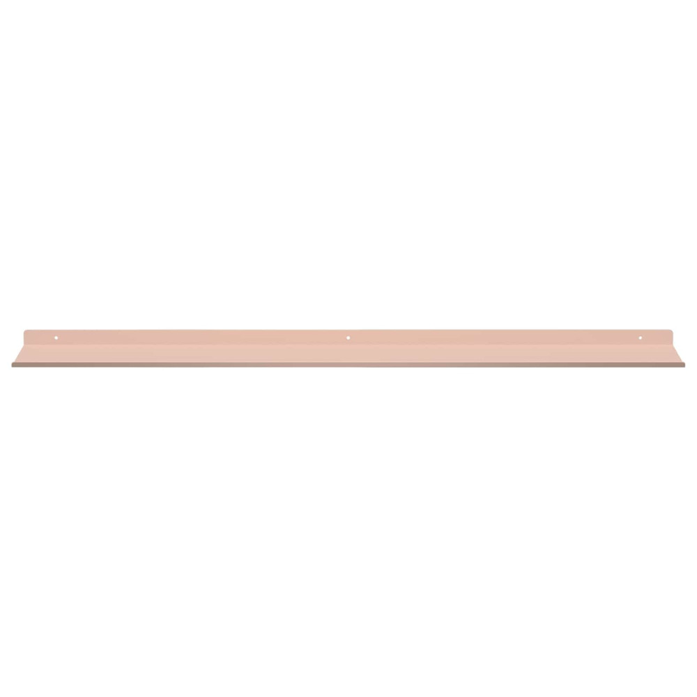 Produktbild för Flytande hylla Väggmonterad 4 pcs Rosa 100 x 18 x 2,5 cm Stål
