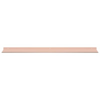 Produktbild för Flytande hylla Väggmonterad 4 pcs Rosa 100 x 18 x 2,5 cm Stål