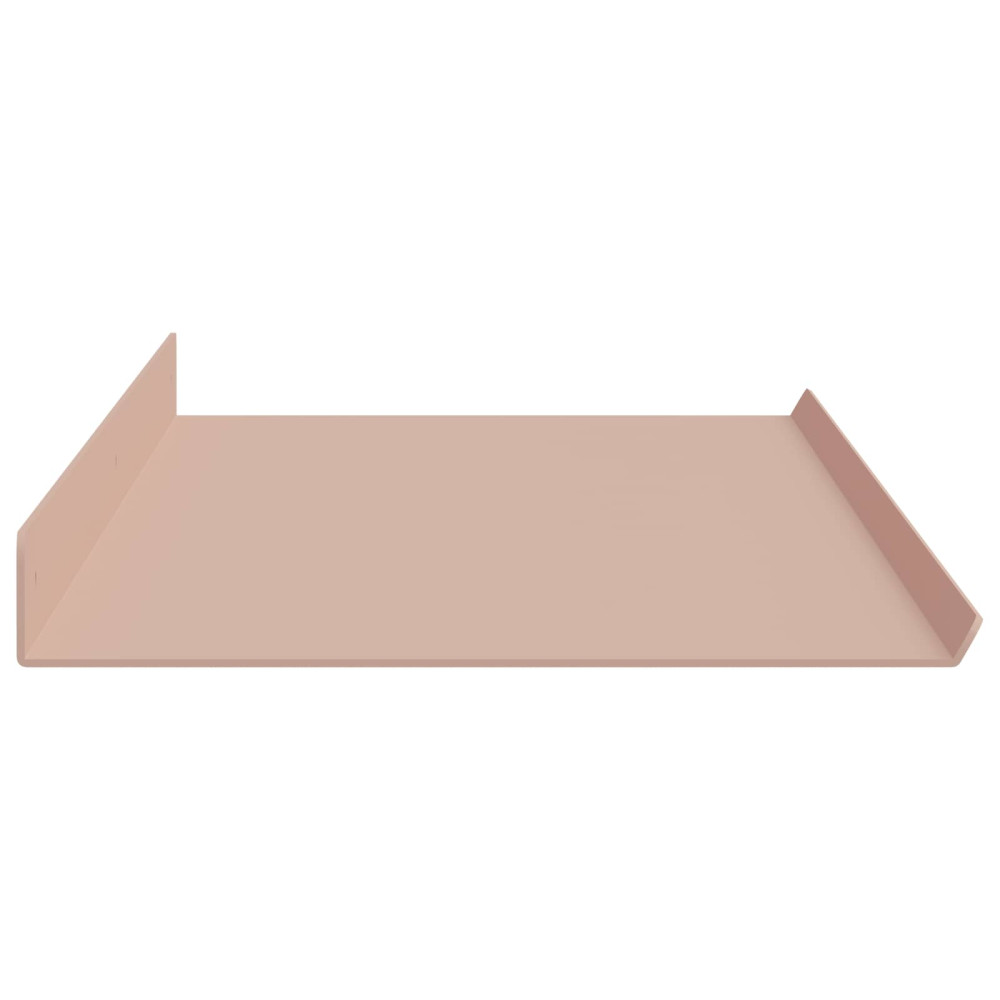 Produktbild för Flytande hylla Väggmonterad 4 pcs Rosa 100 x 18 x 2,5 cm Stål