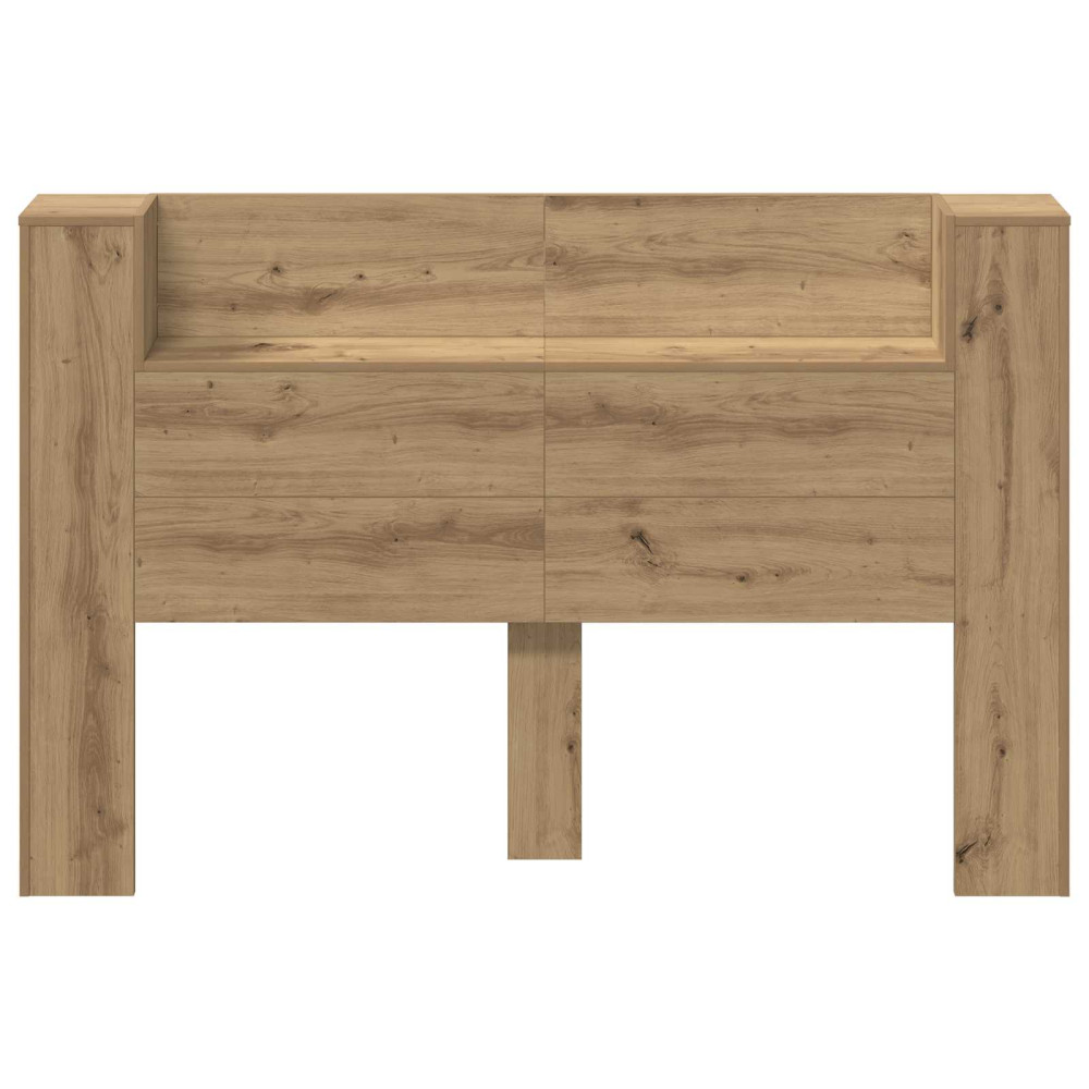 Produktbild för Huvudgavelsskåp med LED Artisan Ek 160 x 16,5 x 103,5 cm