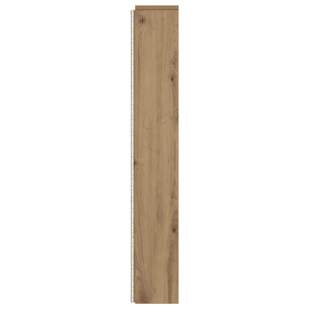 Produktbild för Huvudgavelsskåp med LED Artisan Ek 160 x 16,5 x 103,5 cm