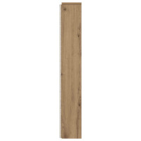 Produktbild för Huvudgavelsskåp med LED Artisan Ek 160 x 16,5 x 103,5 cm