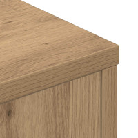 Produktbild för Huvudgavelsskåp med LED Artisan Ek 160 x 16,5 x 103,5 cm