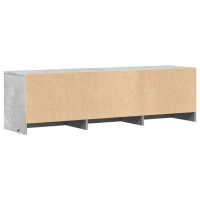 Produktbild för TV-skåp med led Betong 140 x 34 x 40 cm Konstruerat trä