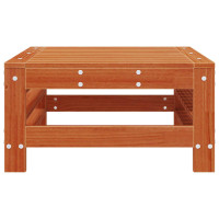 Produktbild för Trädgårdsfotpall Massivt furu Vaxbrun Furu 57,5 x 57,5 x 30 cm