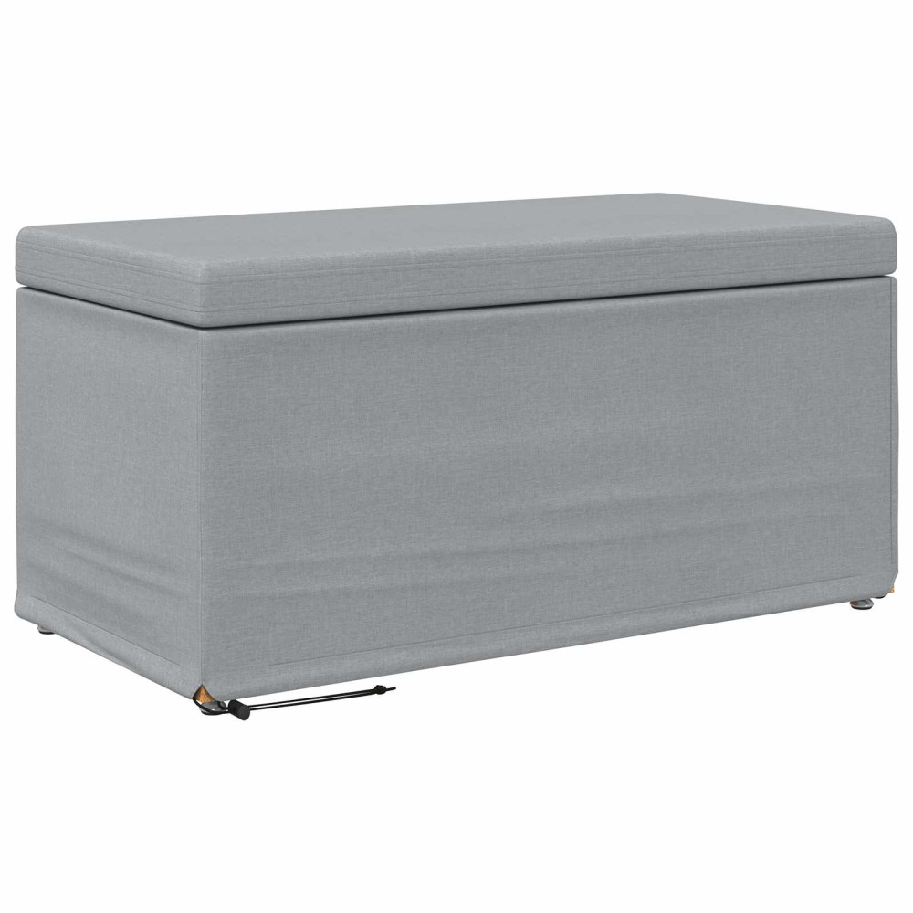 Produktbild för Pall Ljusgrå 81 x 41 x 40 cm Tyg och Konstruerat Trä