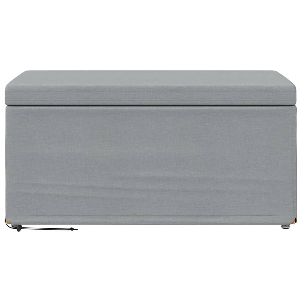 Produktbild för Pall Ljusgrå 81 x 41 x 40 cm Tyg och Konstruerat Trä