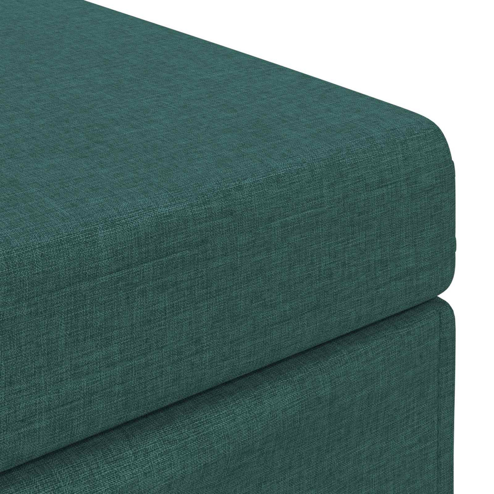 Produktbild för Pall Mörkgrön 81 x 41 x 40 cm Tyg och Konstruerat Trä