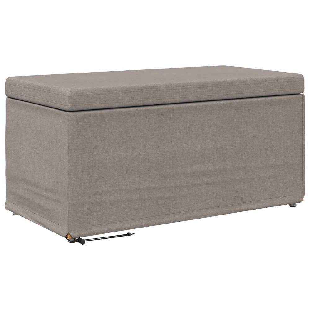 Produktbild för Pall Taupe 81 x 41 x 40 cm Tyg och Konstruerat Trä